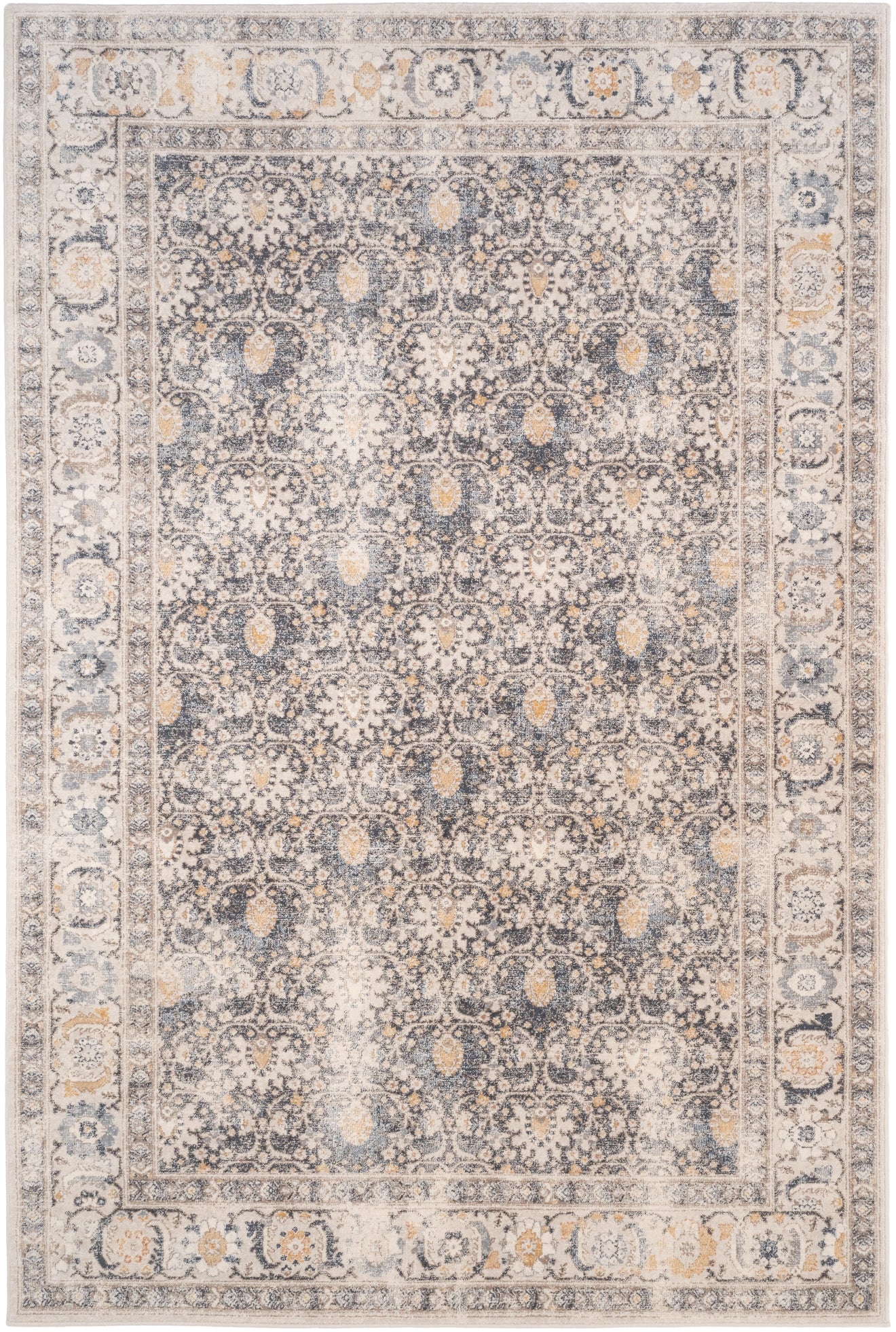 Capel Arron-Keshan 3401 Dusty Blue Linen Area Rug