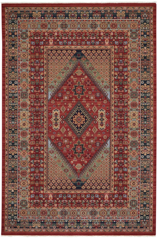 Capel Kindred-Heriz 3450 Sienna Green Area Rug