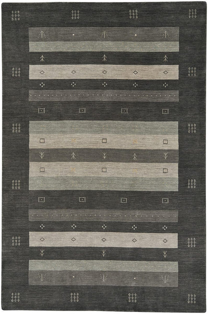 Capel Gava 3495-300 Charcoal Striped Area Rug