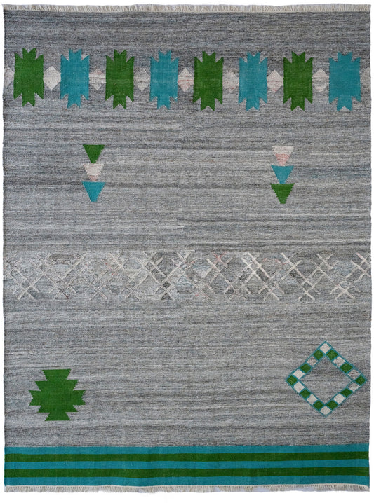 Capel Ancient Moroc 3501 Grass Green Gray Area Rug