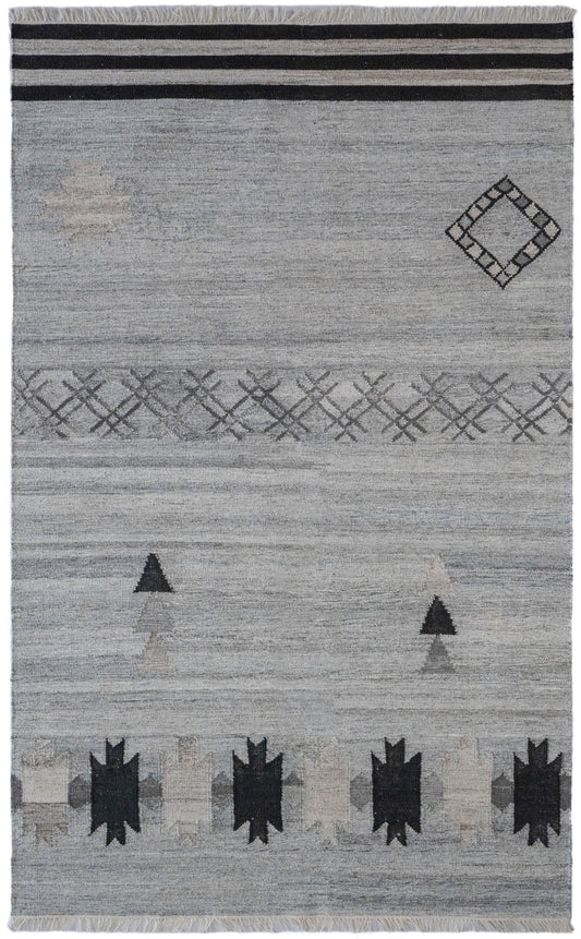 Capel Ancient Moroc 3501 Coal Gray Area Rug