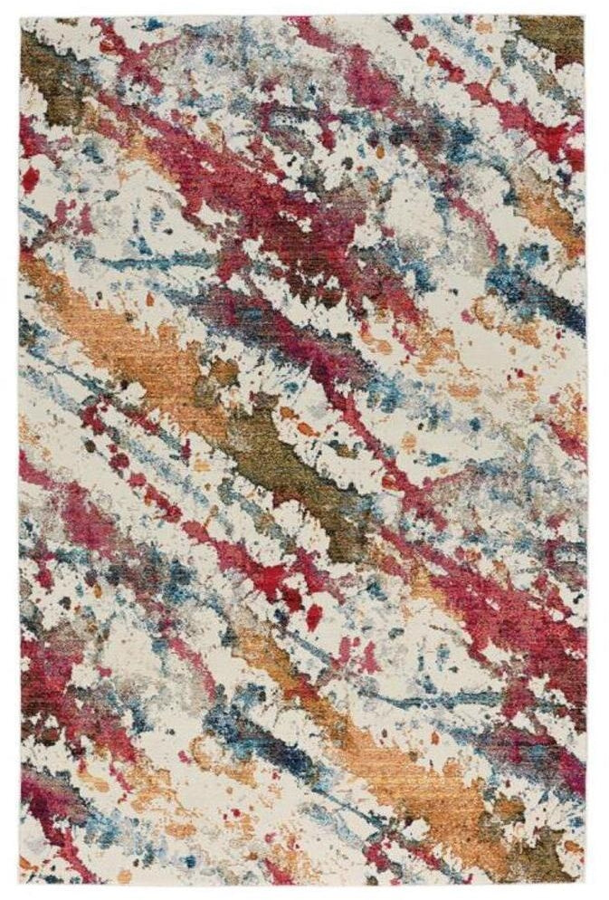 Capel Flame-Splatter 3814 Ivory Area Rug