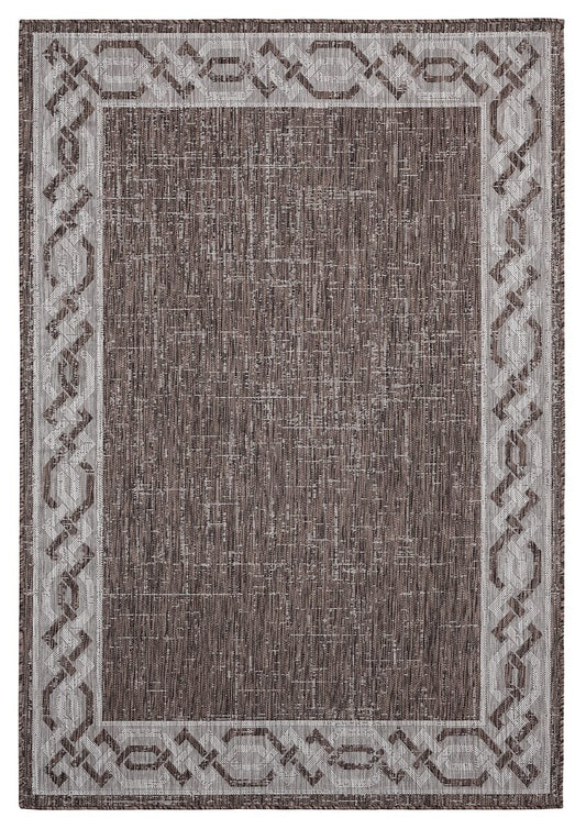 United Weavers Augusta Whitehaven Brown (3900-10050) Bordered Area Rug