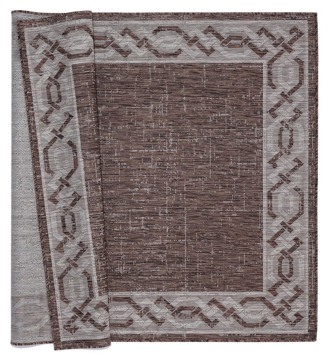 United Weavers Augusta Whitehaven Brown (3900-10050) Bordered Area Rug