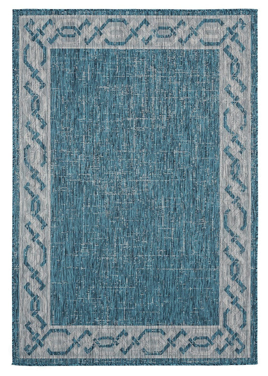 United Weavers Augusta Whitehaven Aqua (3900-10063) Bordered Area Rug