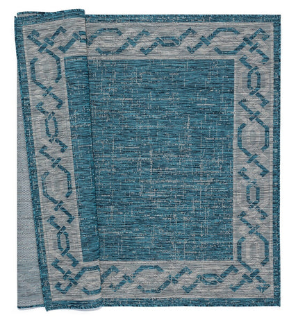 United Weavers Augusta Whitehaven Aqua (3900-10063) Bordered Area Rug