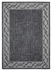 United Weavers Augusta Whitehaven Black (3900-10070) Bordered Area Rug