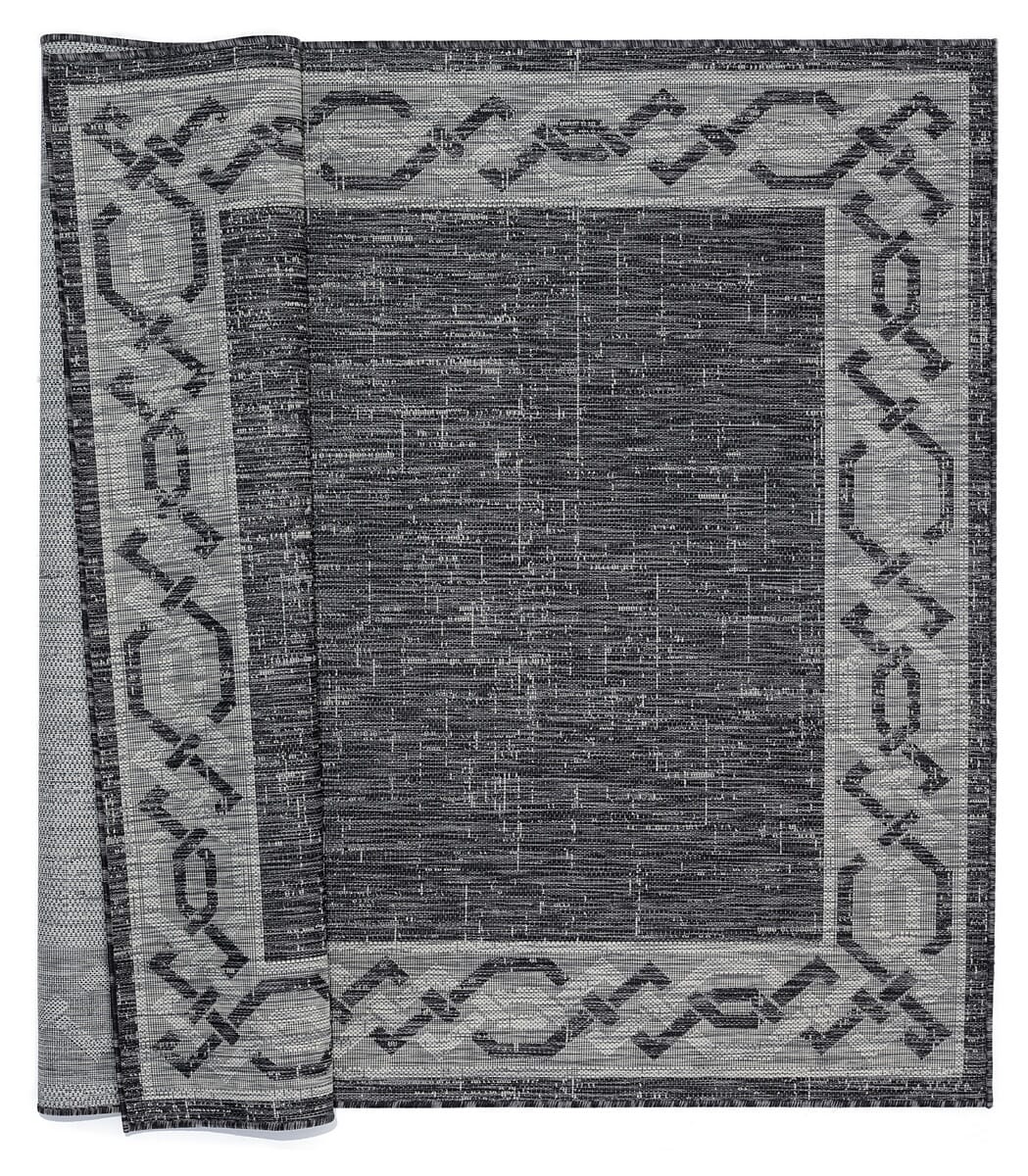 United Weavers Augusta Whitehaven Black (3900-10070) Bordered Area Rug