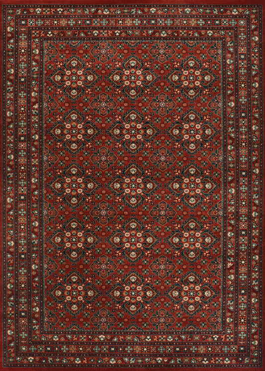 Couristan Old World Classic Royal Afghan 4372/5430 Antique Red Area Rug