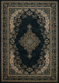 Couristan Old World Classic Antique Kerman 4392/2300 Black Area Rug