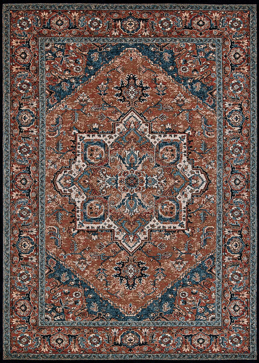 Couristan Old World Classic Antique Mash 4553/4350 Burnished Clay Area Rug