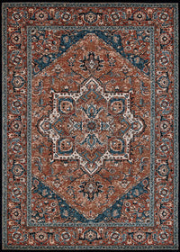 Couristan Old World Classic Antique Mash 4553/4350 Burnished Clay Area Rug