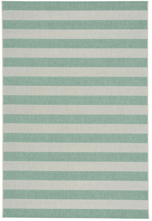 Capel Elsinore-Stripe 4730 Blue Area Rug