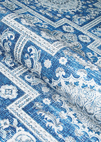 Couristan Pasha Sari 5077/0177 Sapphire Area Rug