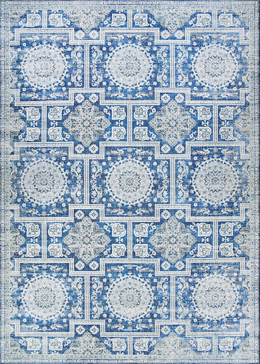 Couristan Pasha Sari 5077/0177 Sapphire Area Rug