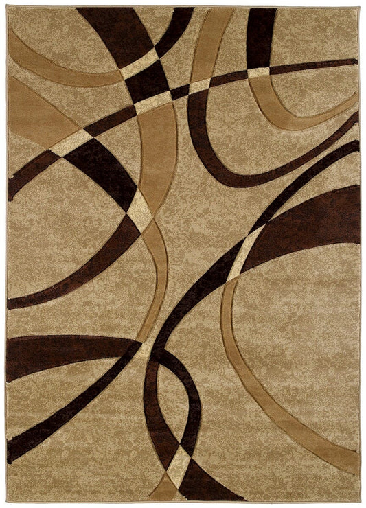 United Weavers Contours La Chic Chocolate (510-21351) Geometric Area Rug