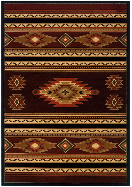 United Weavers Contours Designer Soaring Diamond Terracotta (511-25929) Southwestern Area Rug