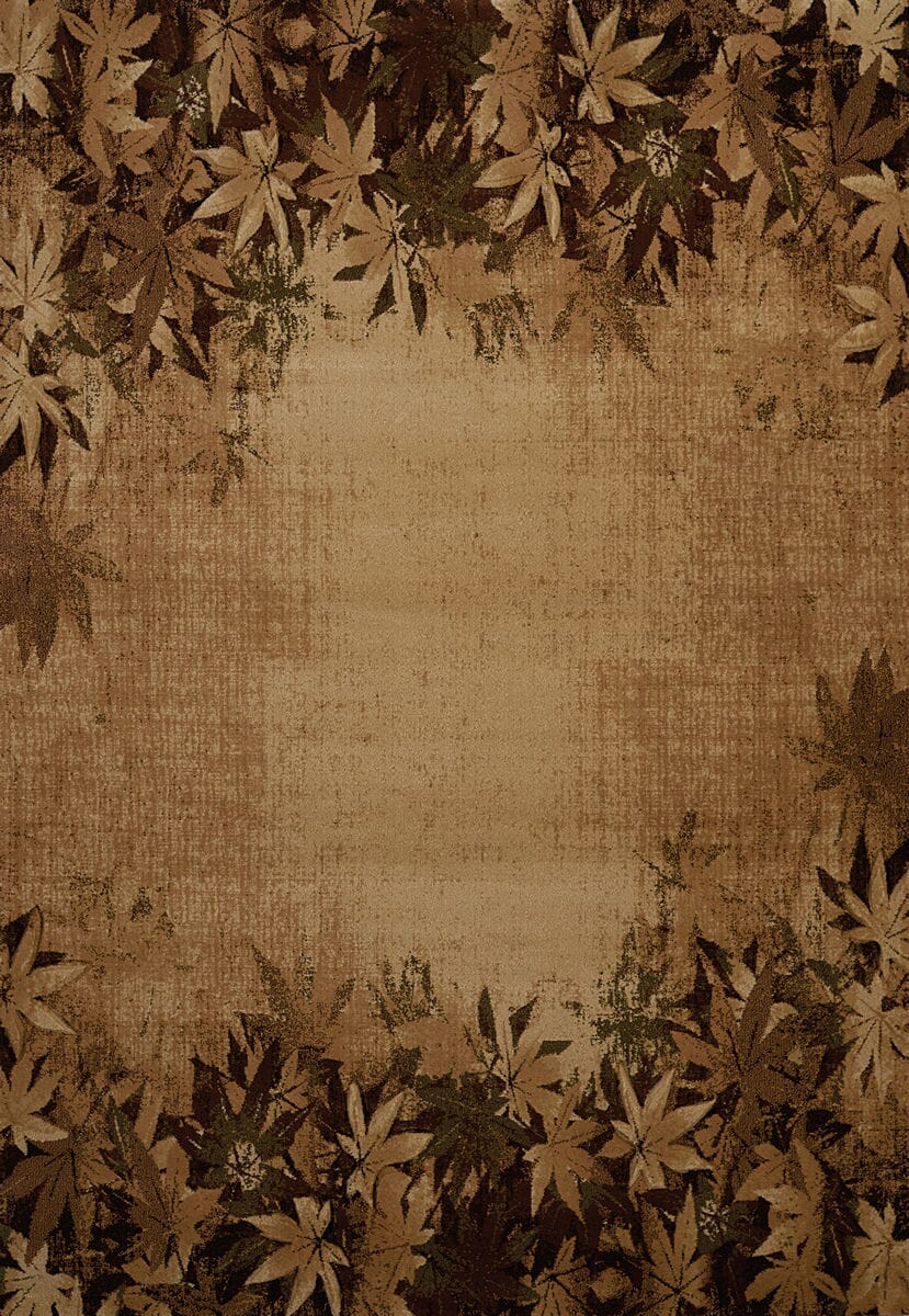 United Weavers Contours Designer Autumn Trace Toffee (511-29859) Floral / Country Area Rug