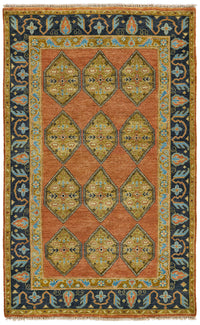 Feizy Ustad 6111F Rust Gold Area Rug