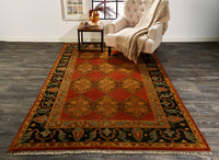 Feizy Ustad 6111F Rust Gold Area Rug