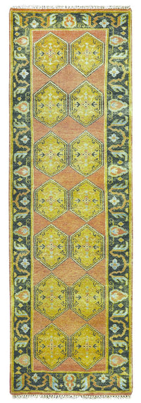 Feizy Ustad 6111F Rust Gold Area Rug