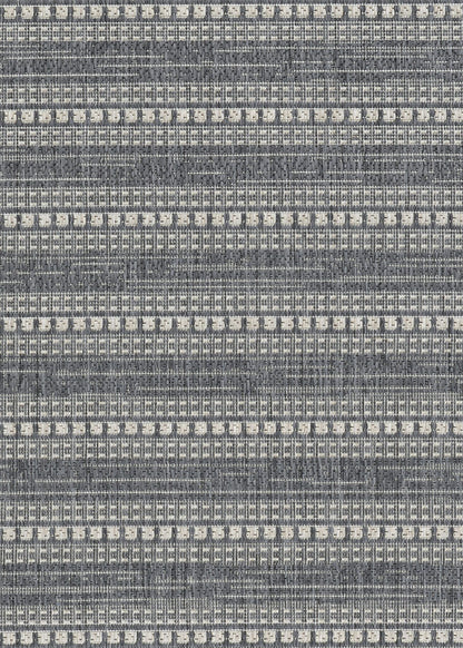 Couristan Afuera Beachcomber 5262/3308 Anthracite/Sand Area Rug