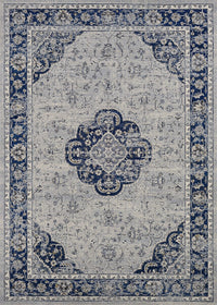 Couristan Sultan Treasures Clover Medallion 5740/9686 Indigo Area Rug