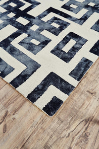 Feizy Lorrain 8568F Black/Ivory Area Rug