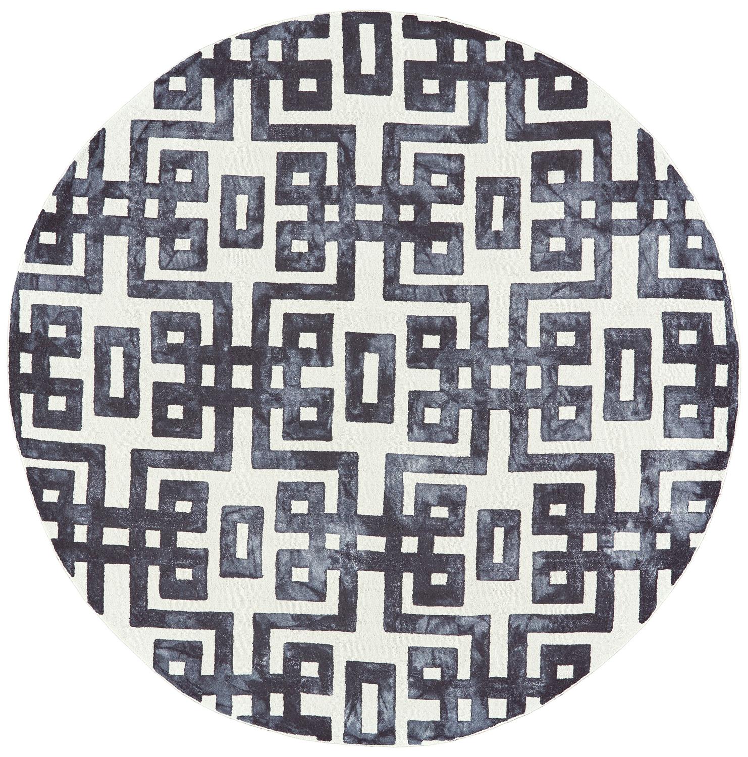 Feizy Lorrain 8568F Black/Ivory Area Rug