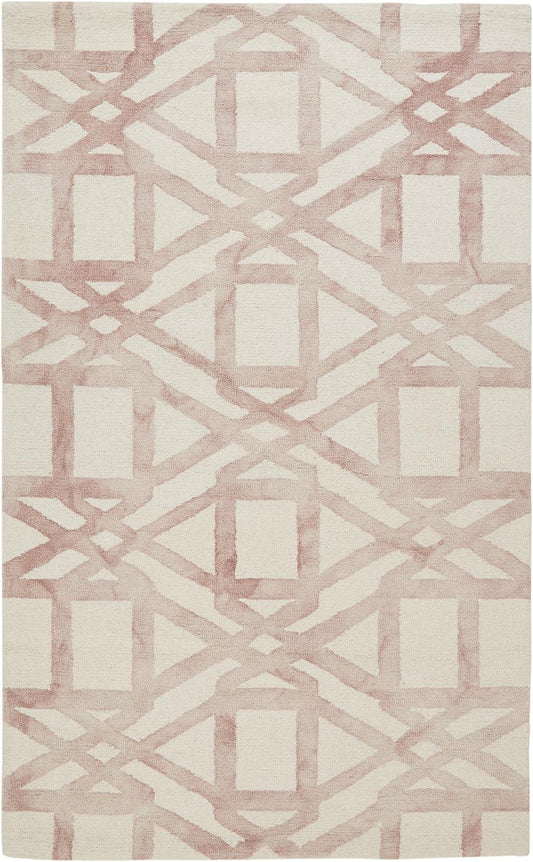 Feizy Lorrain 8571F Pink/Ivory Area Rug