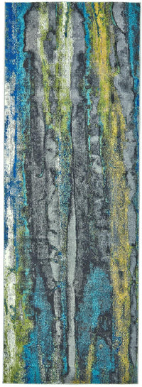 Feizy Brixton 3606F Teal/Teal Area Rug