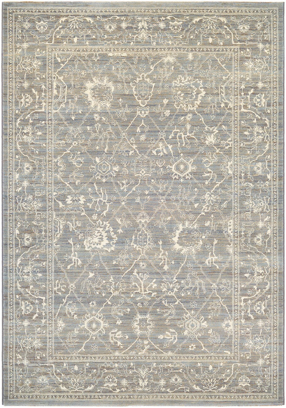Couristan Everest Persian Arabq 6340/6323 Charcoal / Ivory Area Rug