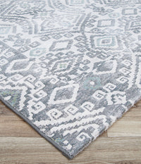 Couristan Everest Bohemia 6374/6757 Greystone/Lime Area Rug