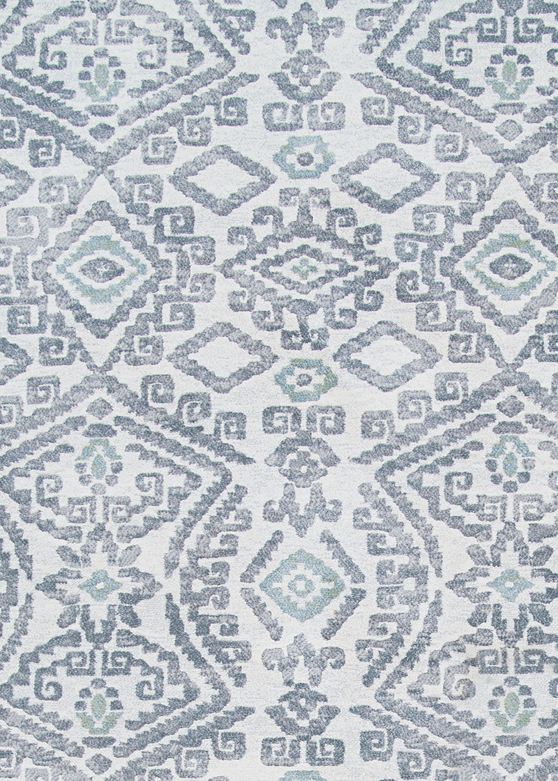 Couristan Everest Bohemia 6374/6757 Greystone/Lime Area Rug