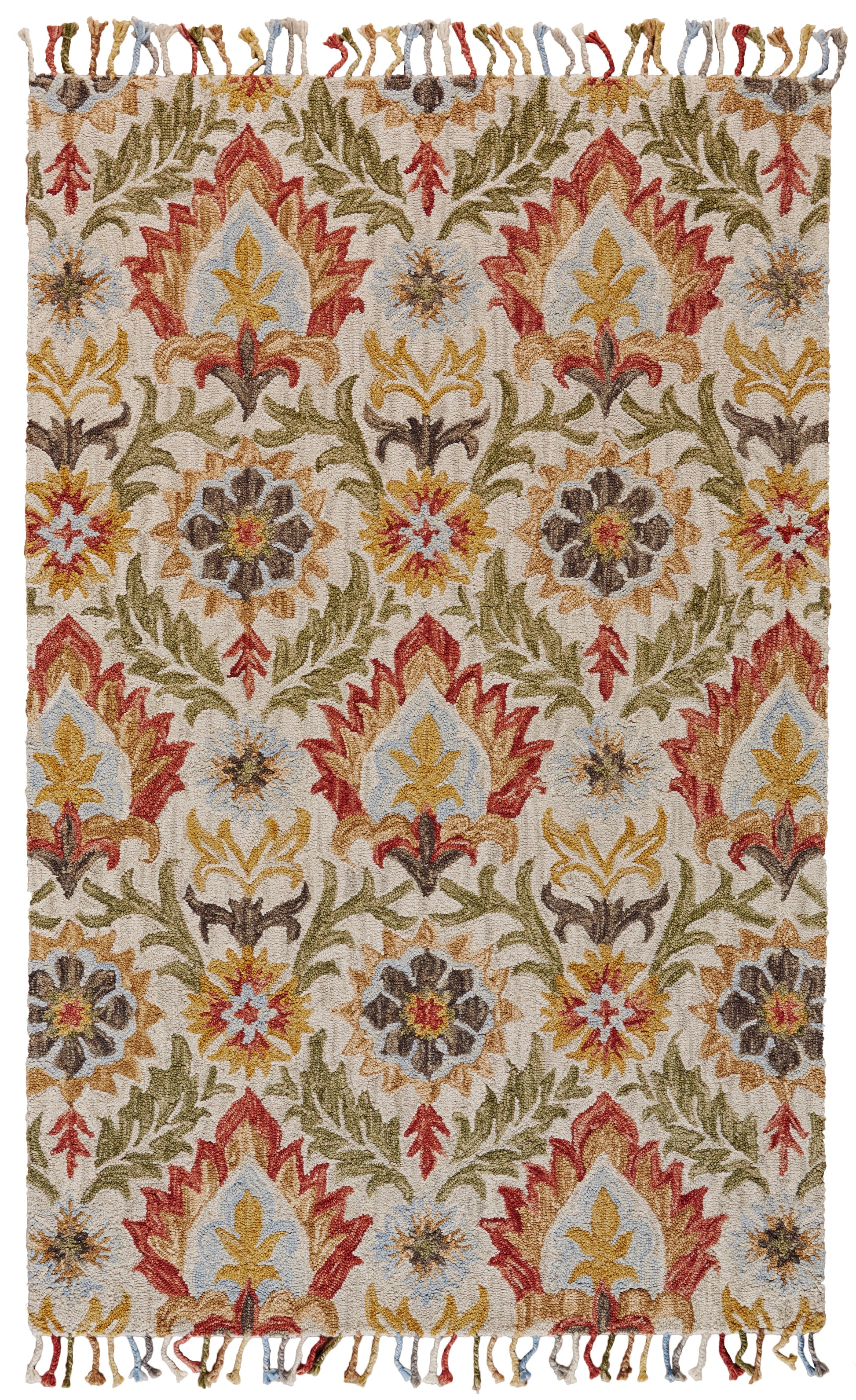 Feizy Abelia 8675F Beige/Green Area Rug