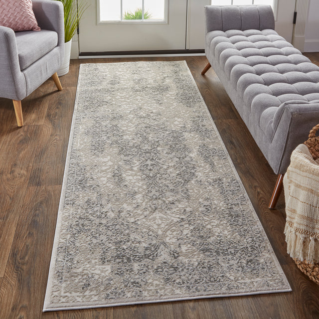 Feizy Prasad 3682F Ivory/Gray Rugs.