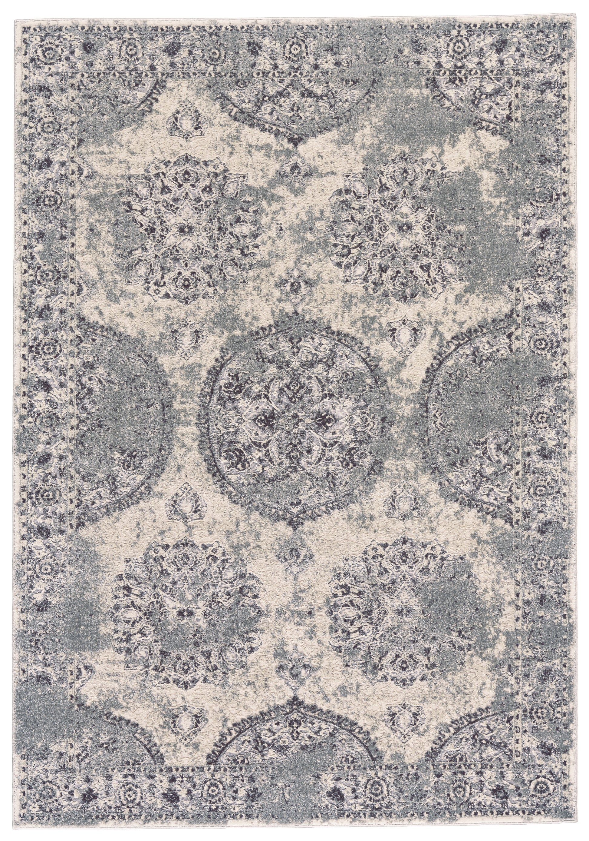 Feizy Akhari 3684F Gray/Beige Area Rug