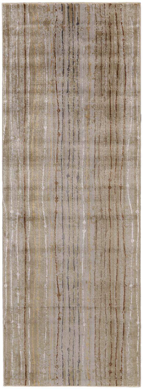 Feizy Cannes 3687F Gray/Brown Area Rug