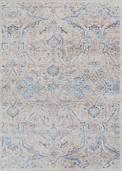 Couristan Couture Ballerine 6765/8700 Burnished Gold/Denim Area Rug