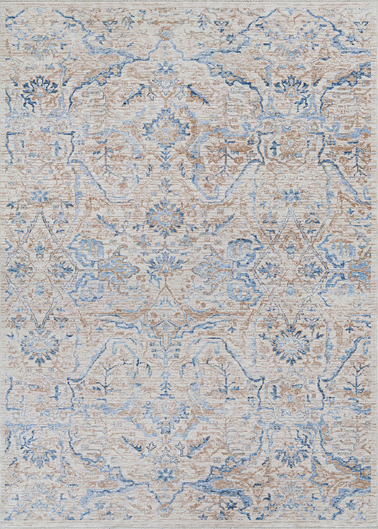 Couristan Couture Ballerine 6765/8700 Burnished Gold/Denim Area Rug