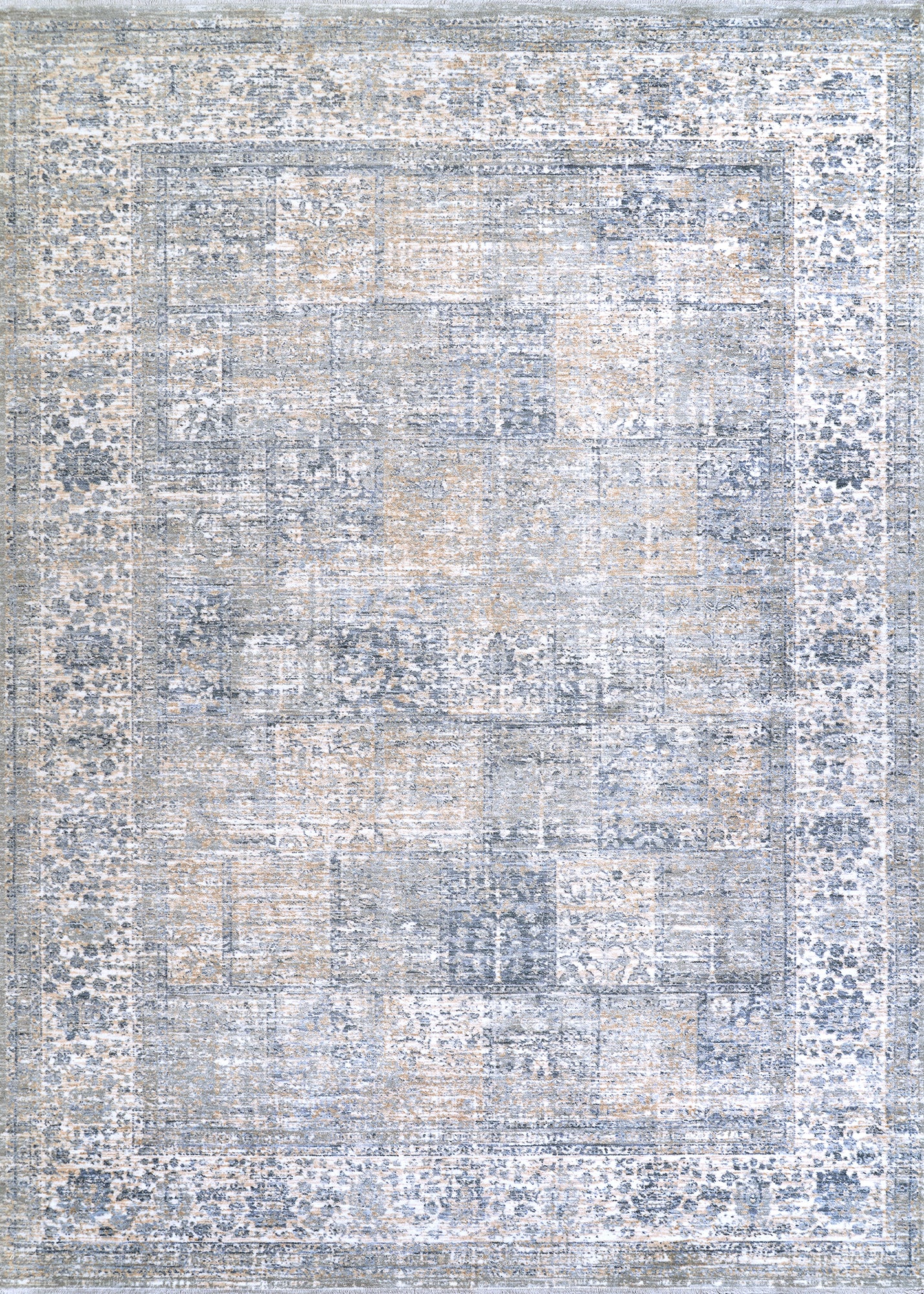 Couristan Couture Persian Garden 6798/6491 Pewter-Mode Beige Area Rug