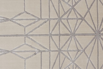 Feizy Micah 3045F Ivory/Silver Area Rug