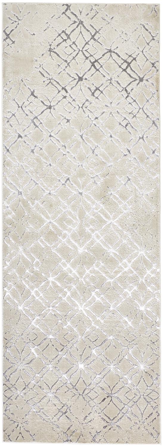 Feizy Micah 3047F Ivory/Silver Area Rug