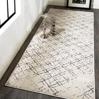 Feizy Micah 3047F Ivory/Silver Area Rug