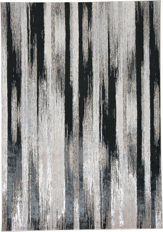 Feizy Micah 3338F Black/Silver Area Rug