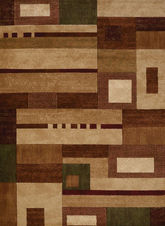 United Weavers Studio Percussion Beige (710-00226) Geometric Area Rug