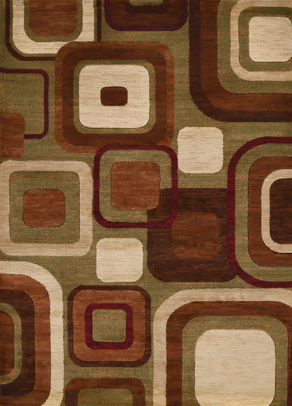 United Weavers Studio Modem Brown (710-00350) Geometric Area Rug