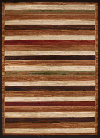 United Weavers Studio Painted Deck Brown (710-00450) Striped Area Rug