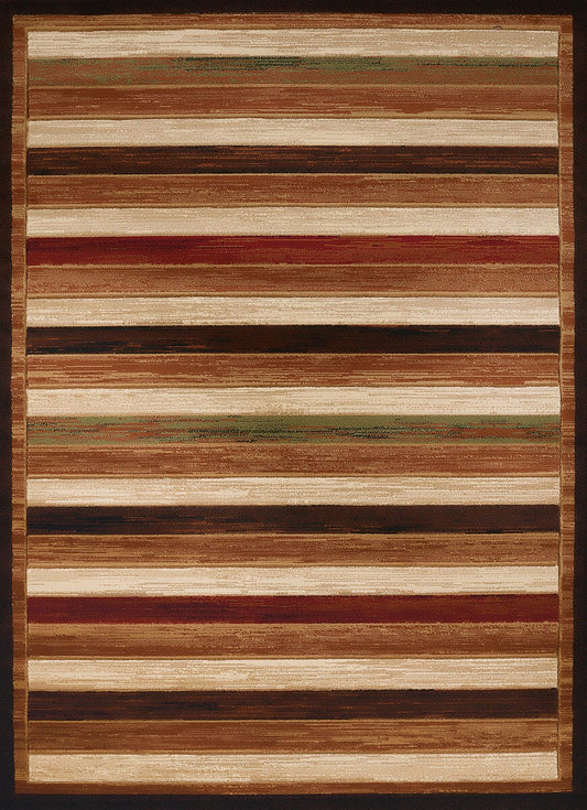 United Weavers Studio Painted Deck Brown (710-00450) Striped Area Rug