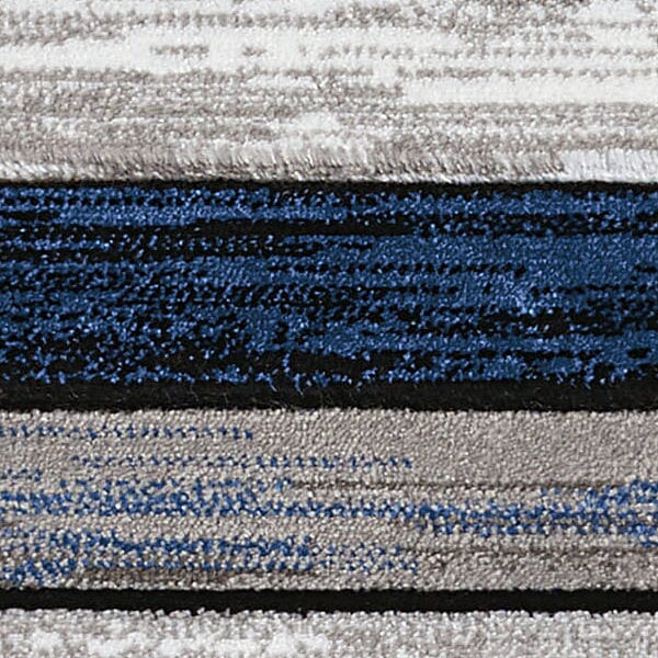 United Weavers Studio Painted Deck Denim Blue (710-00461) Striped Area Rug